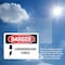 Signmission Underground Cable Danger Sign, Vinyl Decal, 7in W x 5in L, 2PK OS-2PACK-DS-D-57-L-1599 - alternate 6